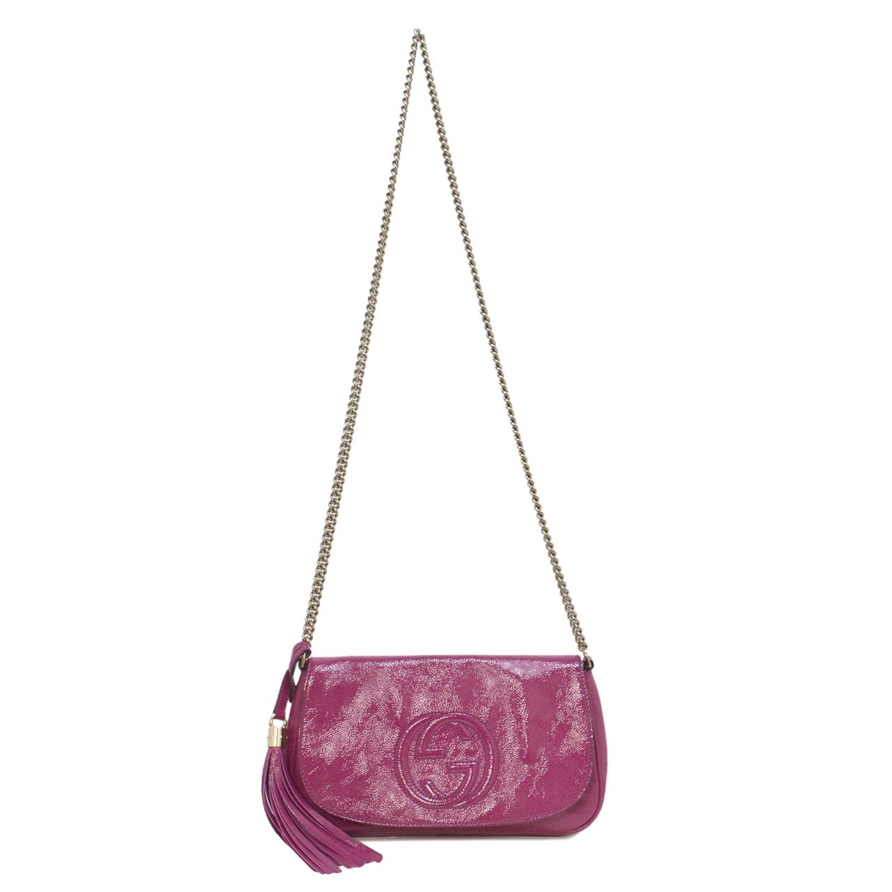 pink chain shoulder bag