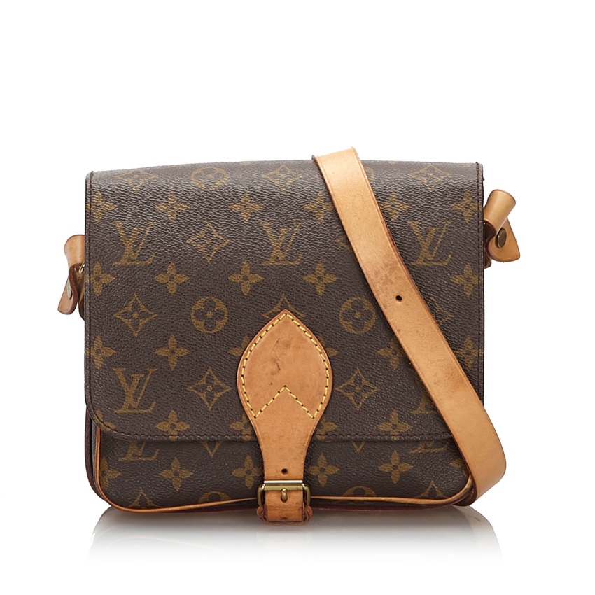 LOUIS VUITTON Monogram Mini Cartouchiere PM Shoulder Bag 