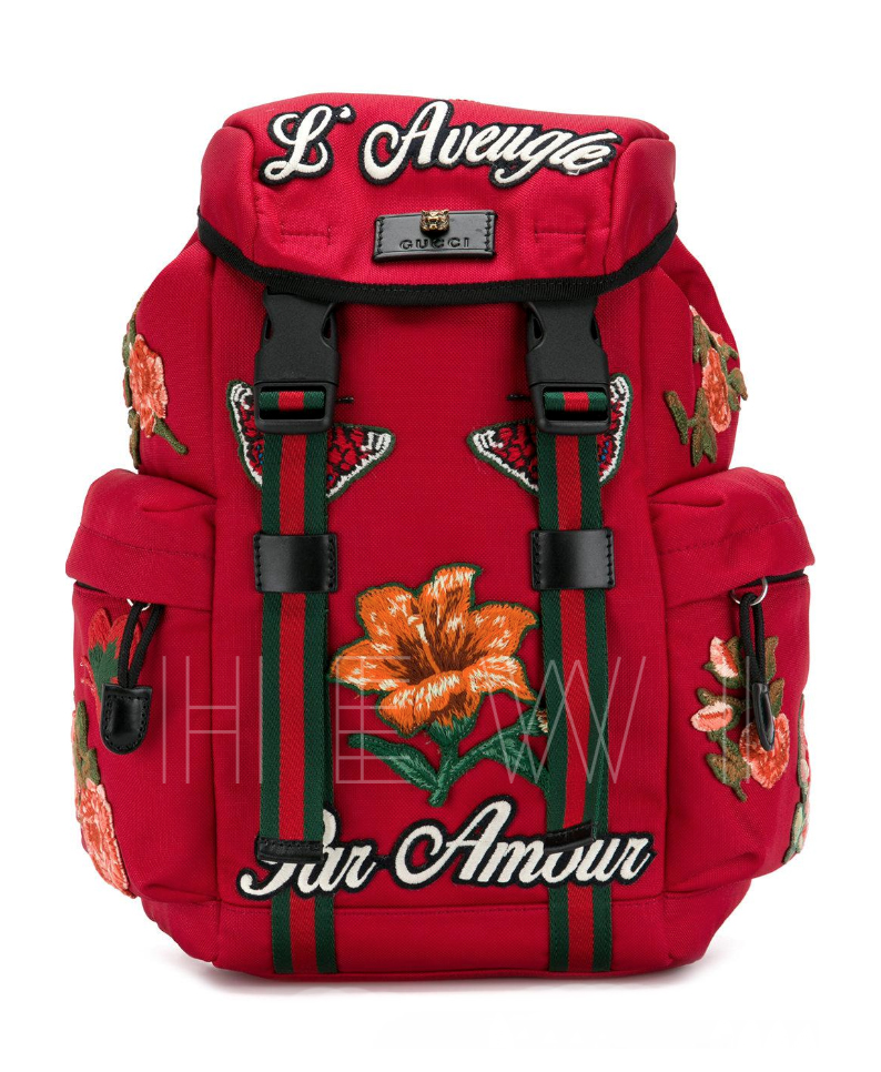 gucci red backpack tiger