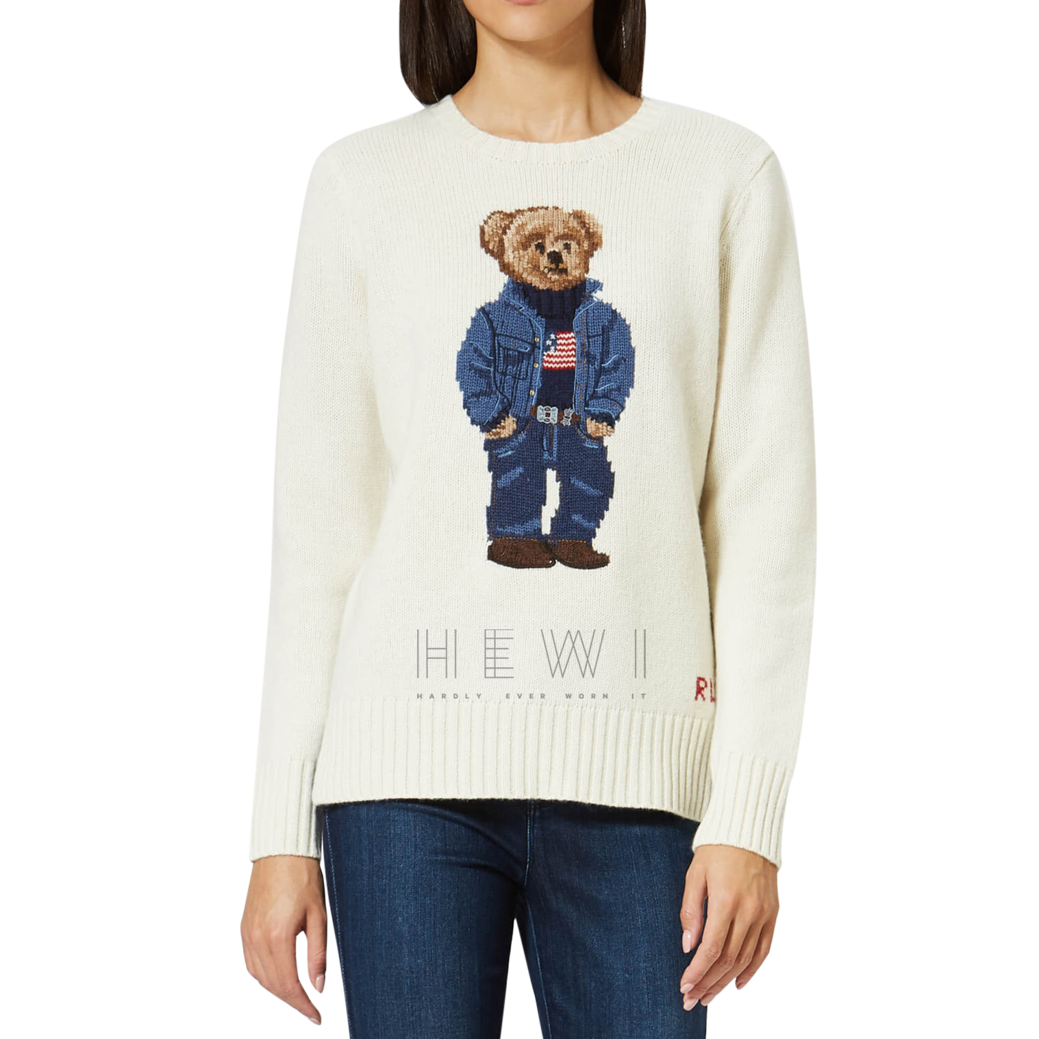 women's polo bear sweater
