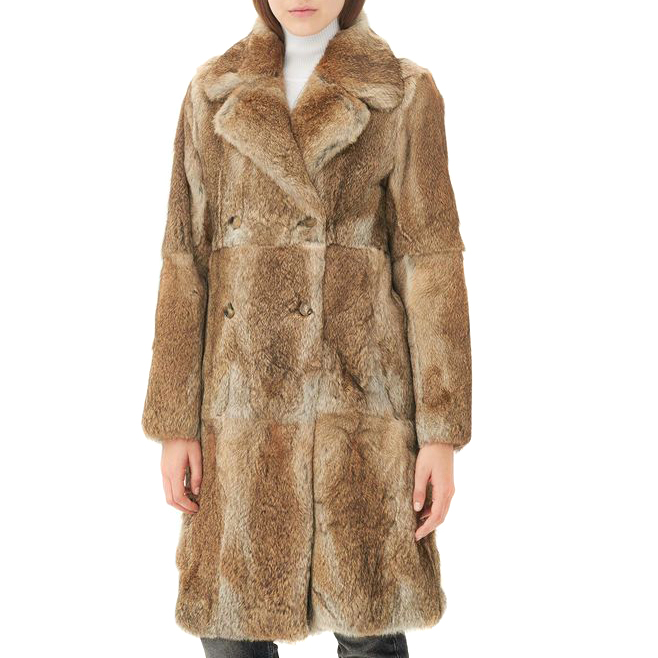 rabbit fur coat