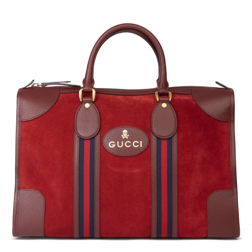 gucci duffle bag red