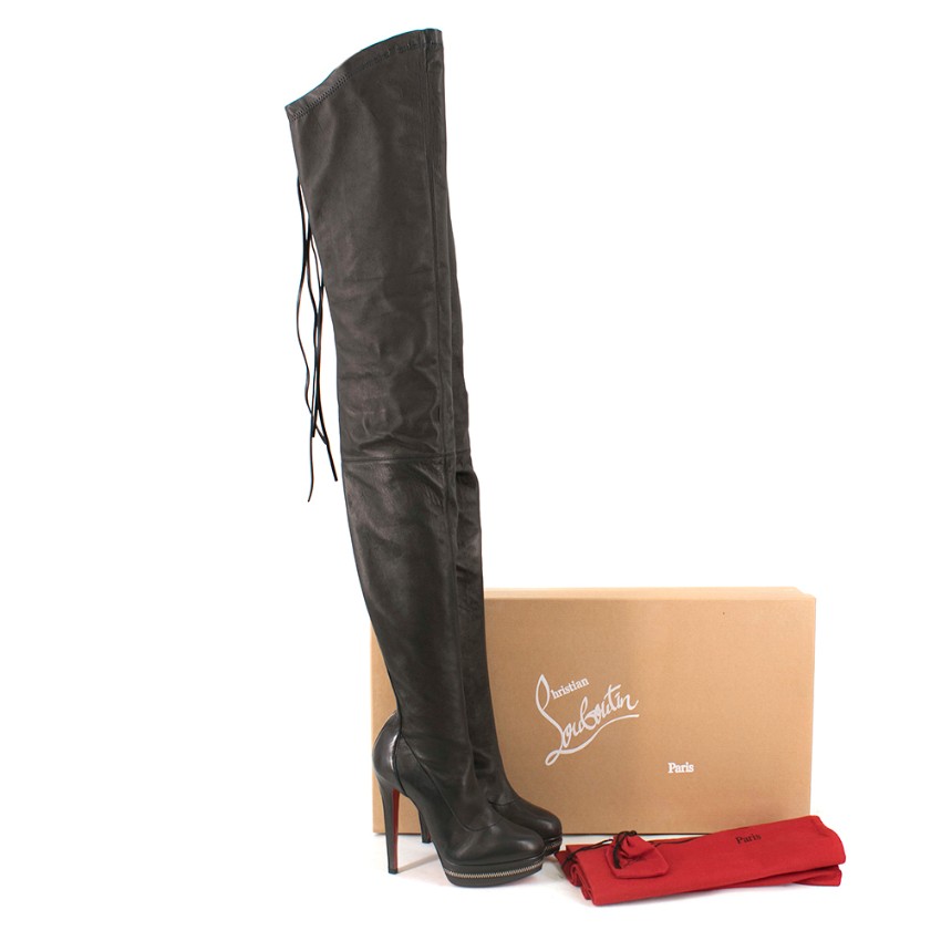 louboutin knee high boots