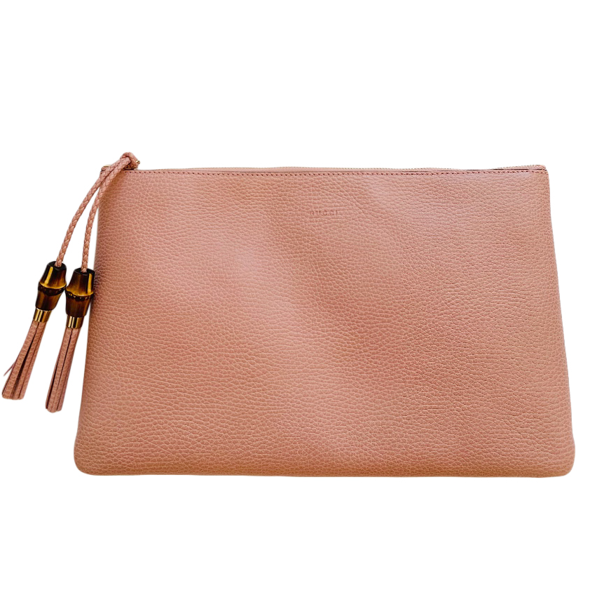 blush pink clutch bag