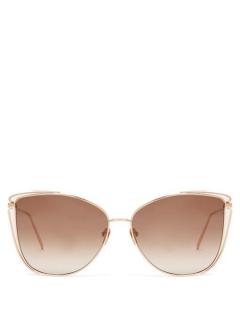 Linda Farrow Amina 809/C5 rose gold sunglasses