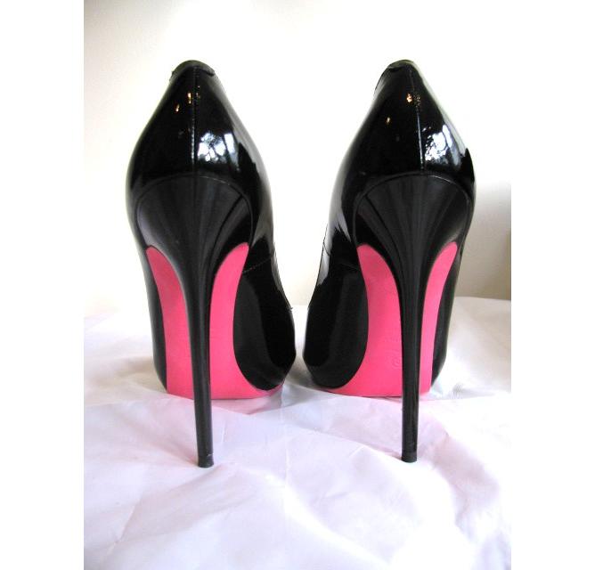 pink sole shoes