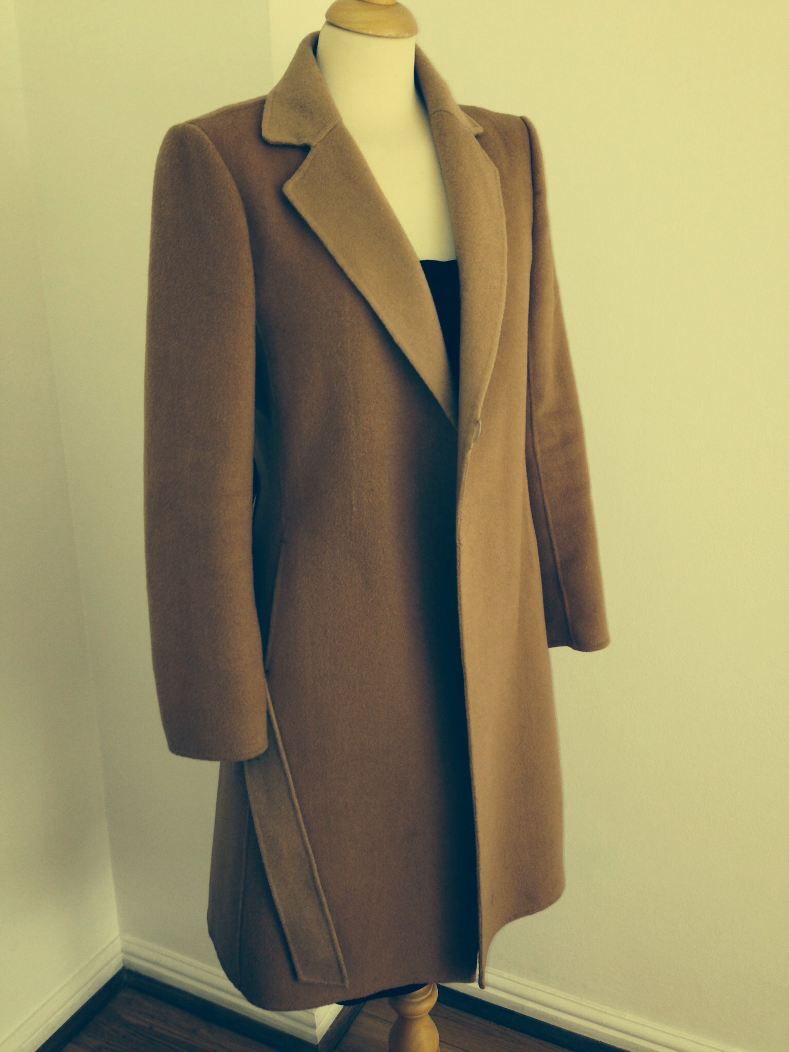 armani camel coat