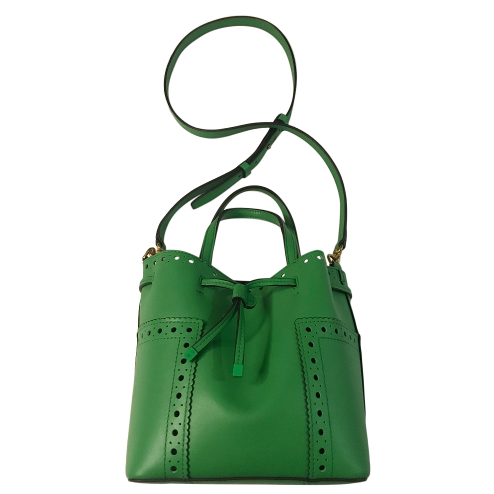 tory burch leather bucket bag