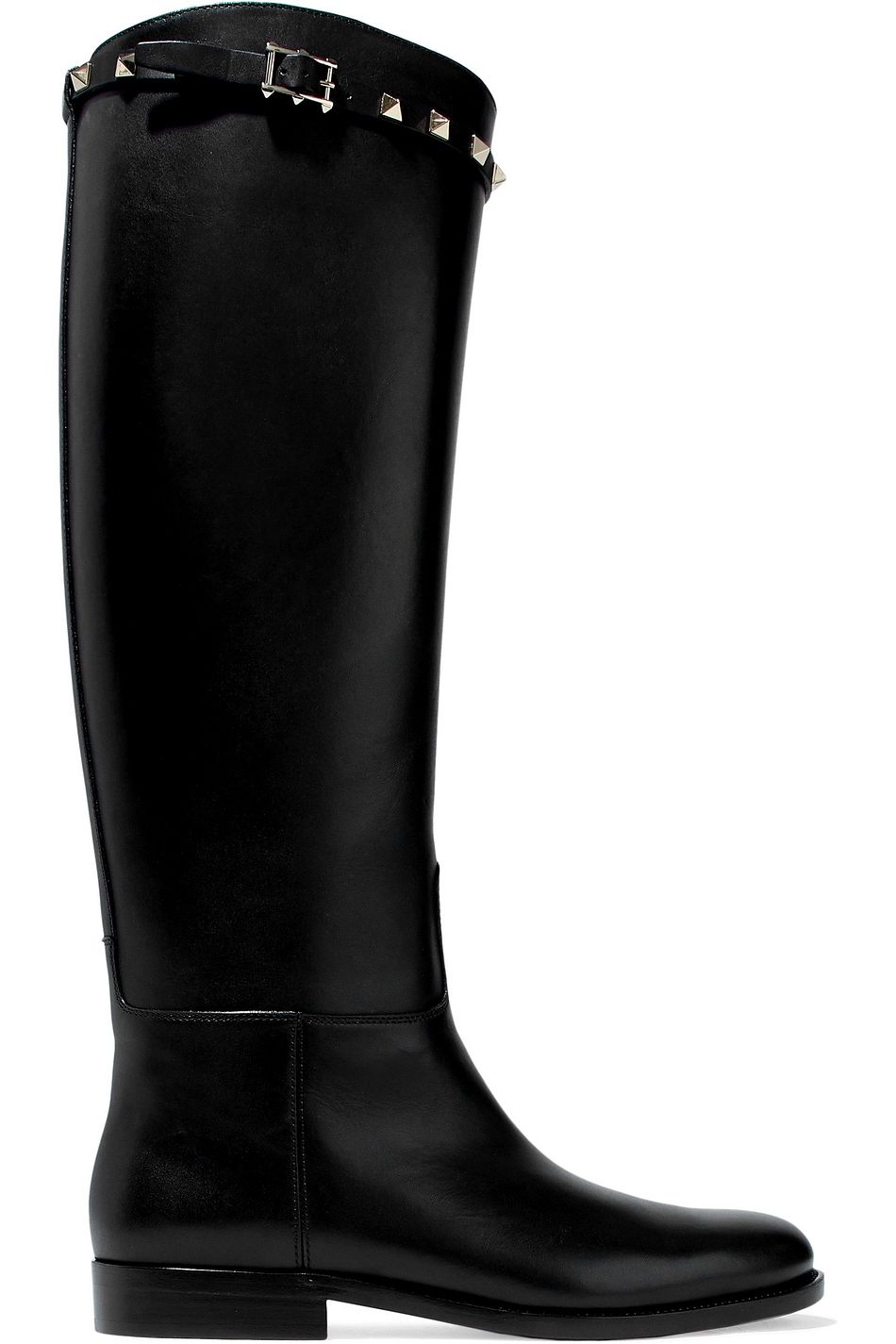 valentino rockstud leather boots