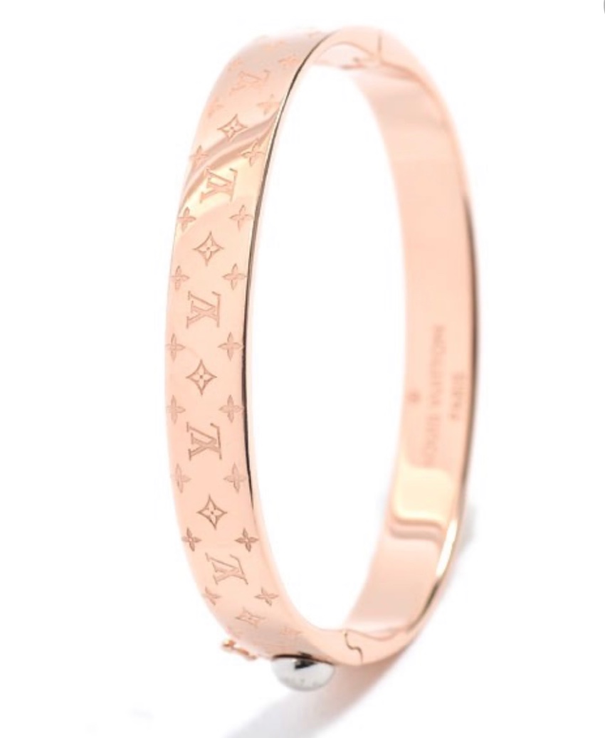 Louis Vuitton Empreinte 18k Rose Gold Adjustable Lace Bracelet at 1stDibs