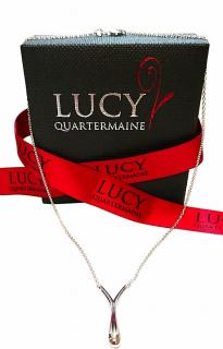 Lucy Quartermaine V Pendant Drop Necklace