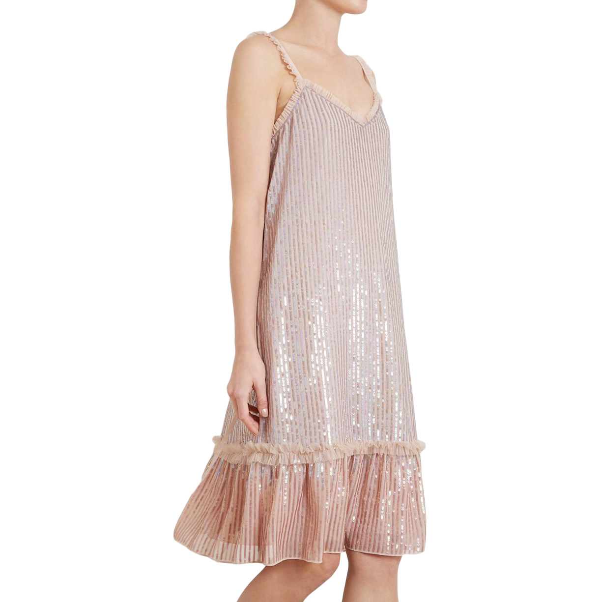needle and thread gloss sequin dress