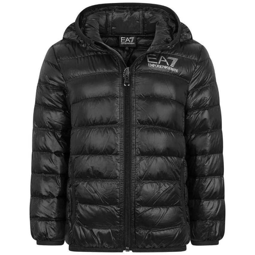 ea7 black puffer jacket