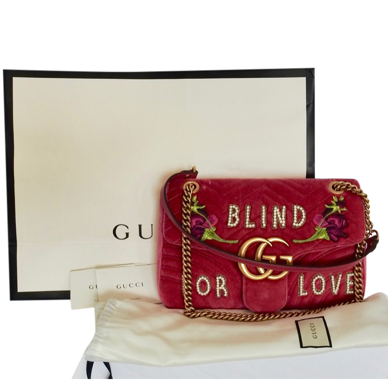 gucci velour bag