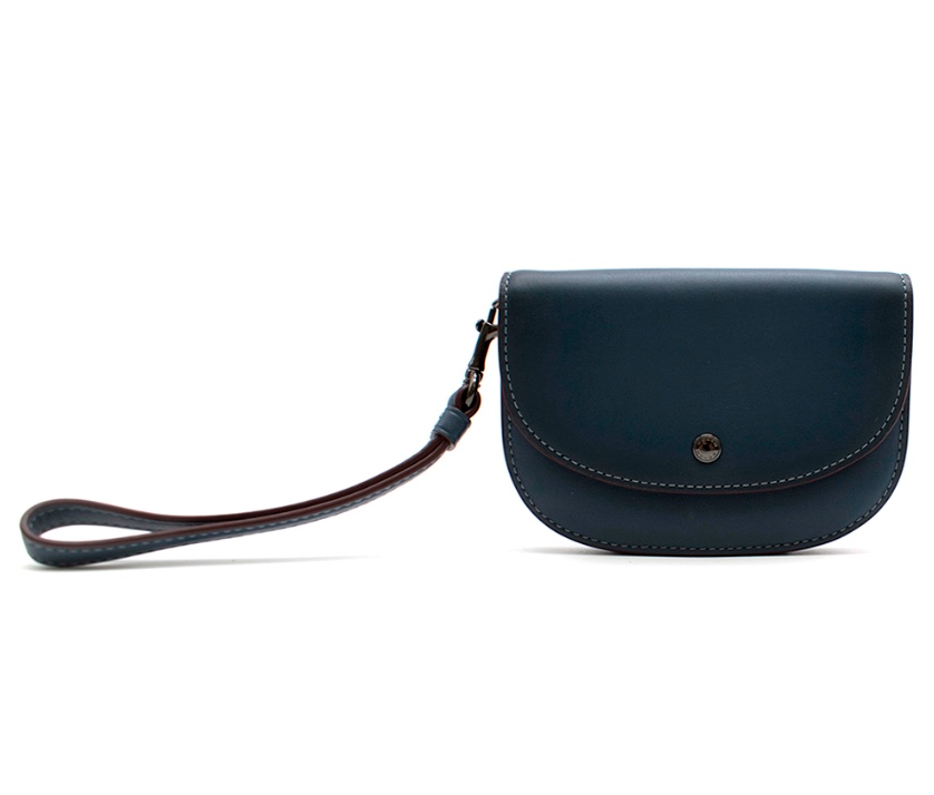 coach wristlet blue