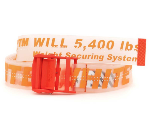 off white plastic belt