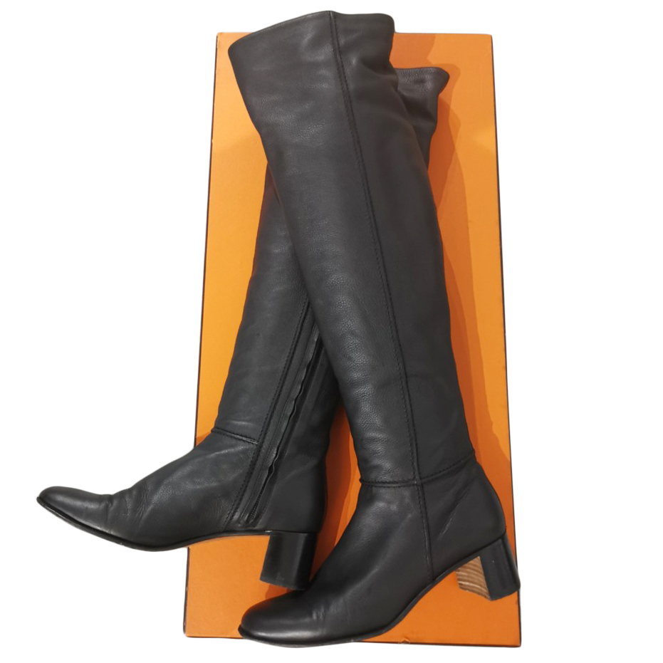 hermes leather boots