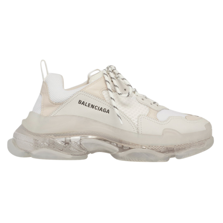 balenciaga triple white clear sole