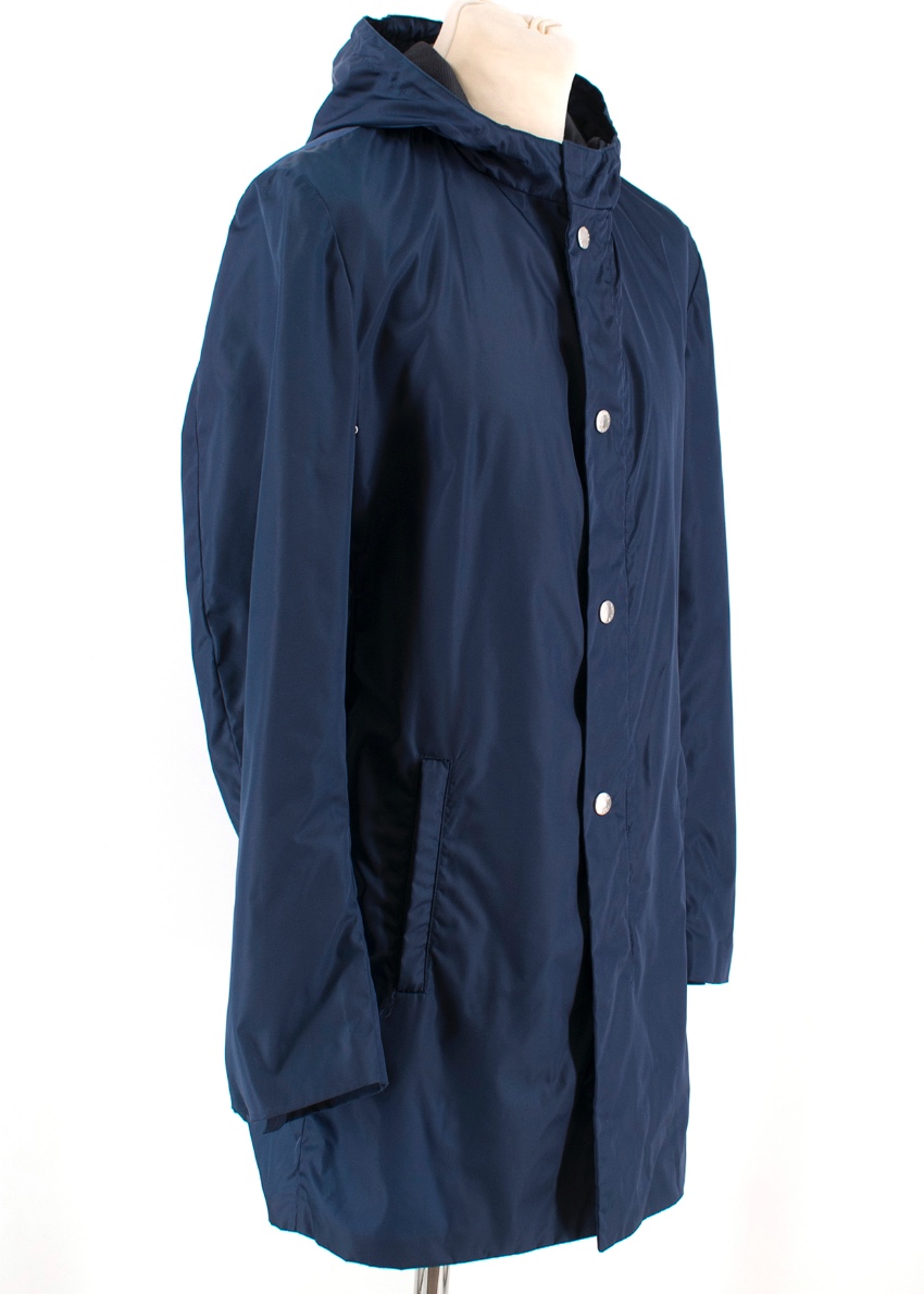 Prada Navy Blue Nylon Waterproof Jacket | HEWI