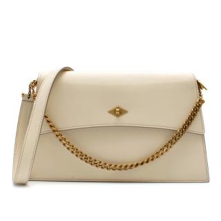 Metier White Roma Shoulder Bag in Smooth Calfskin - Current