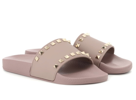 ladies valentino sliders