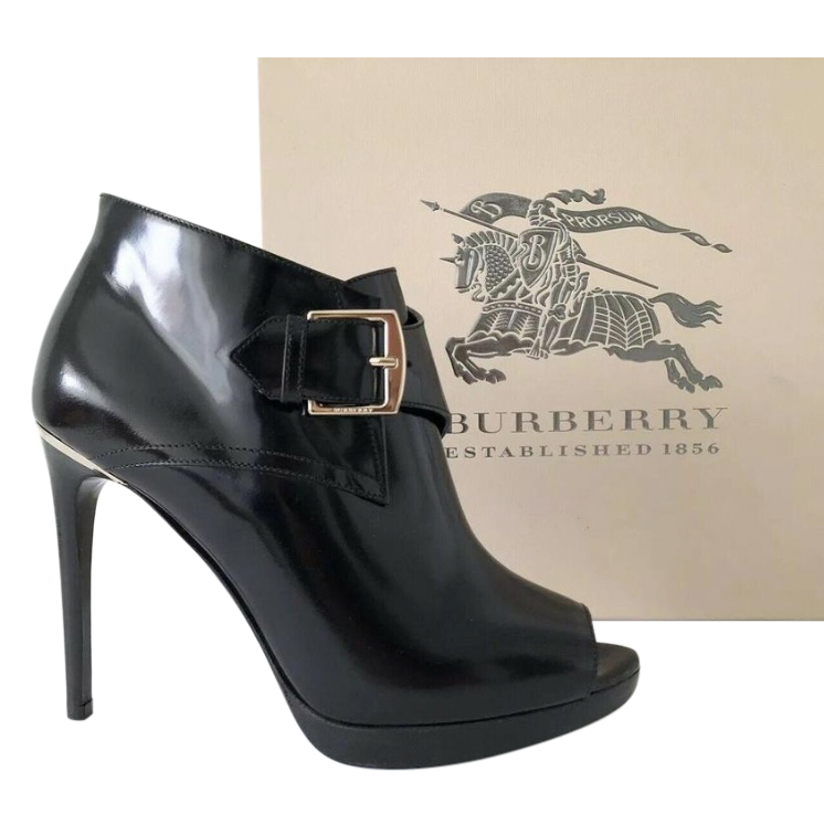 burberry patent leather boots
