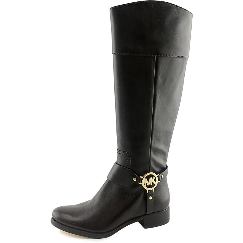 michael kors leather riding boots