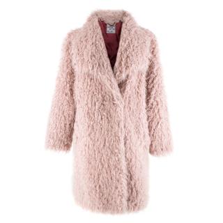 Baum und Pferdgarten Pink Shaggy Faux Fur Coat
