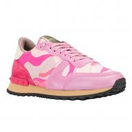 valentino trainers pink camouflage