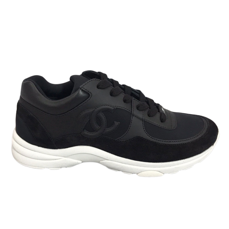 Chanel Black Cc Sneakers | HEWI