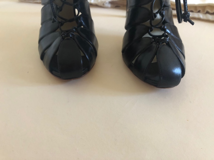 Francesco Russo Laceup Cutout Ankle Boots | HEWI