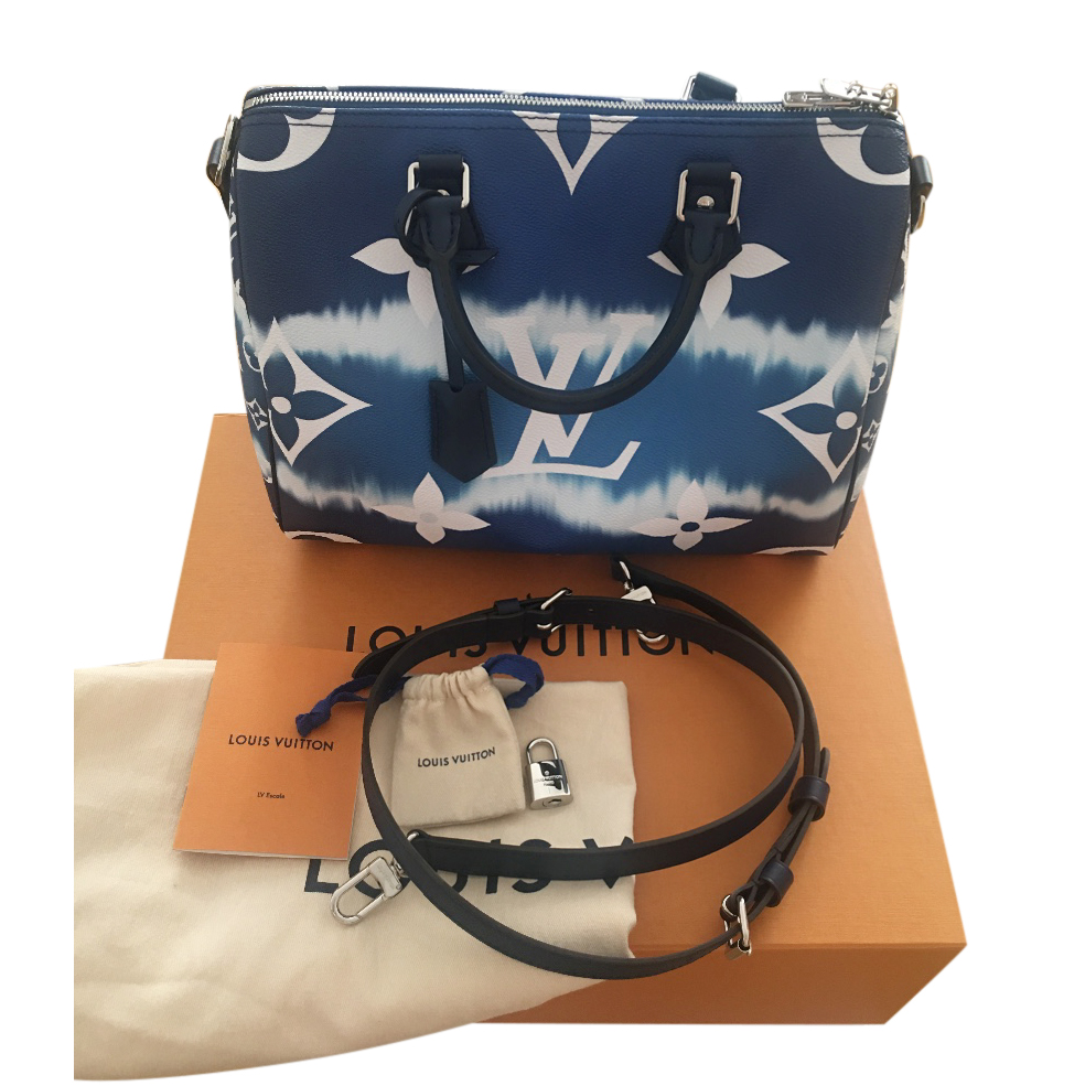 Louis Vuitton Blue Escale Speedy Bandouliere 30 Bag | HEWI London