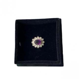 Bespoke Vintage Amethyst & Diamond Ring