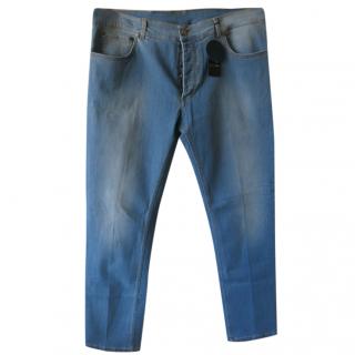 Cesare light blue men's slight stretch jeans 