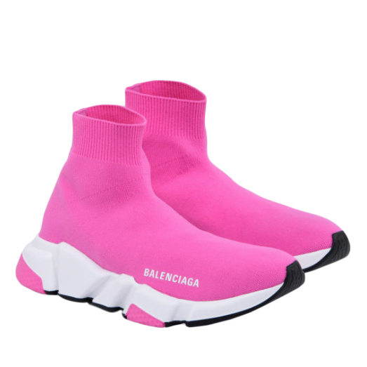 balenciaga sock trainers pink