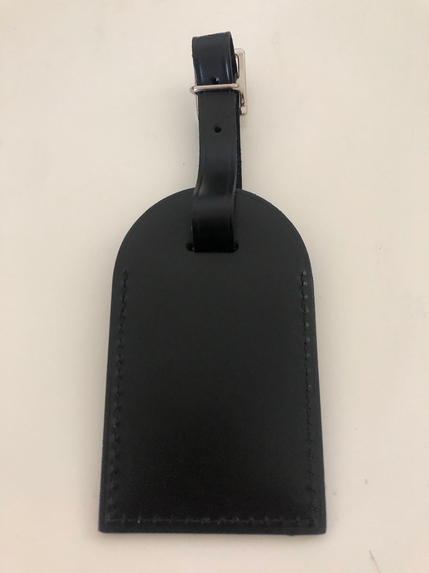 black louis vuitton luggage tag