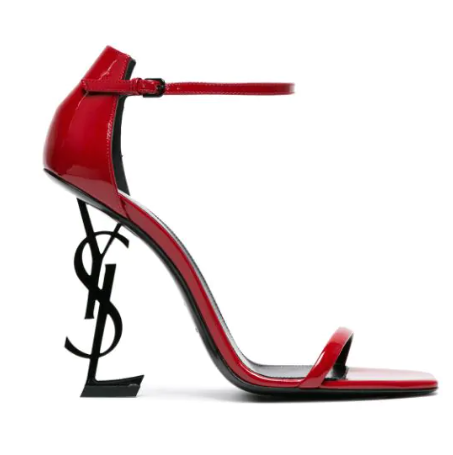 red ysl sandals
