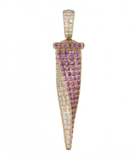 Theo Fennell White & Pink Diamond Pendant