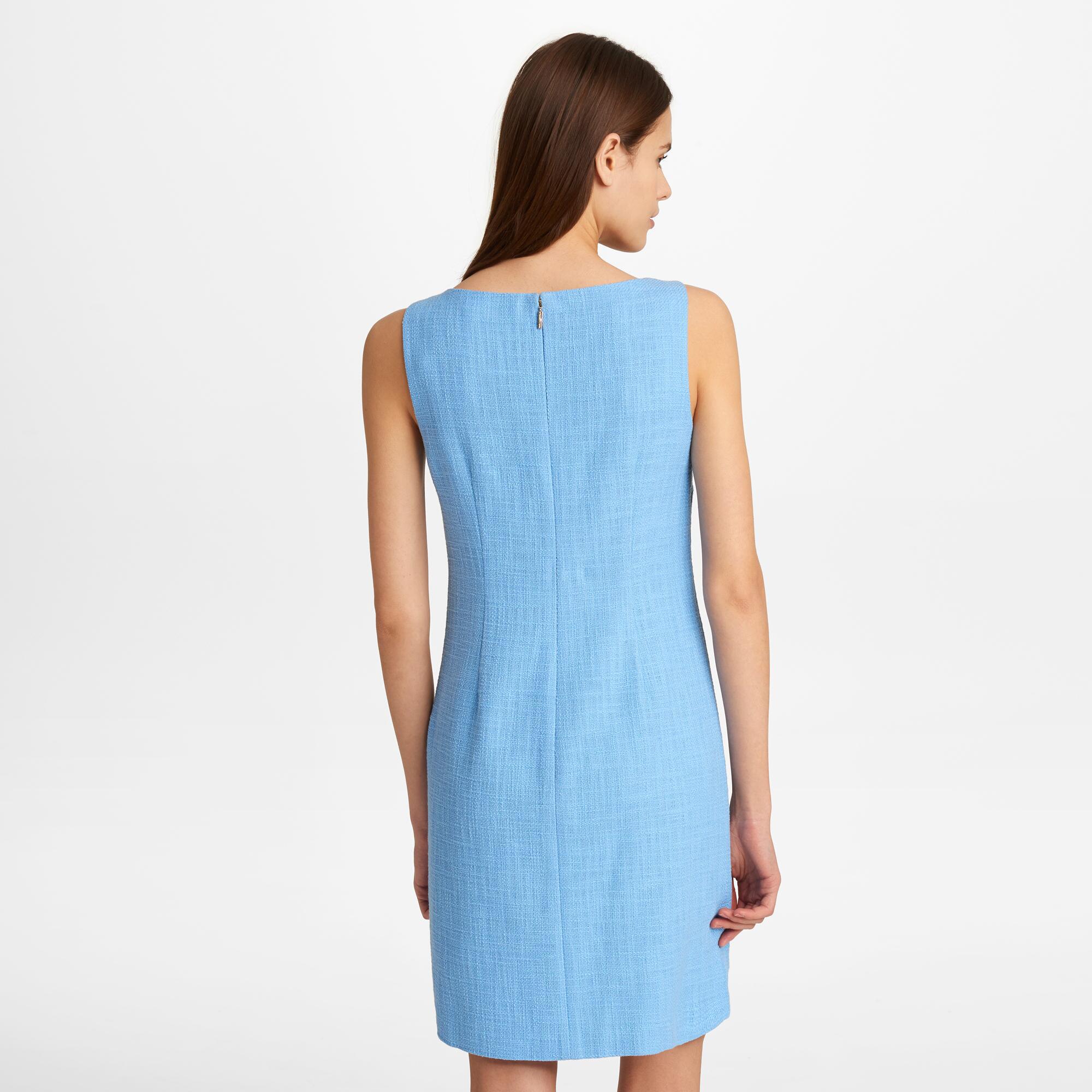 light blue shift dress