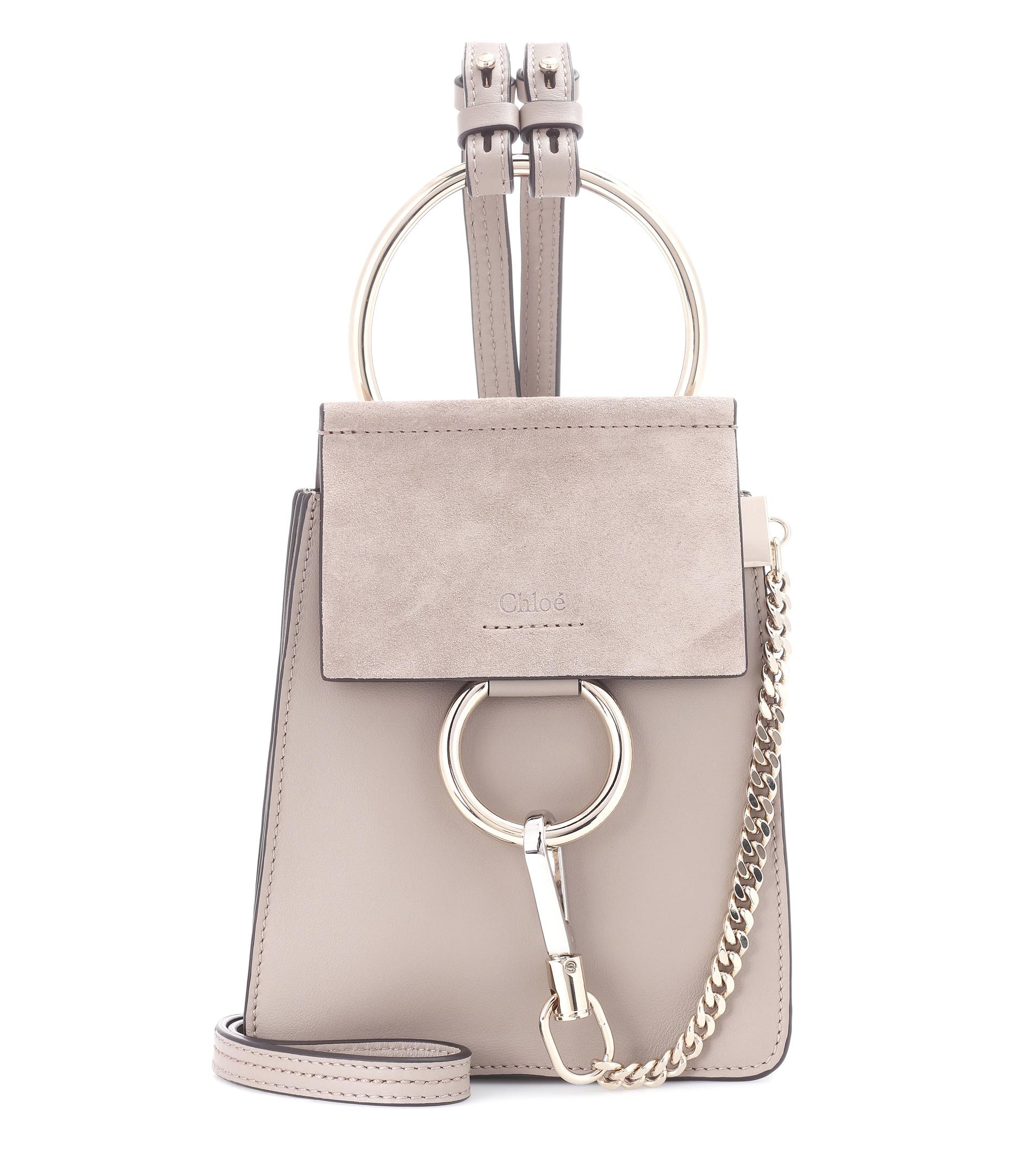 faye mini leather bracelet bag