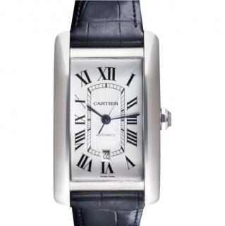 Cartier Americaine XL 31.5mm White Gold Tank Watch
