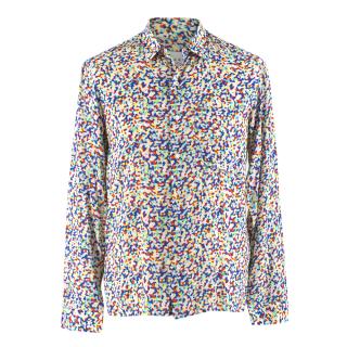 Sandro Men's Multicoloured Button-Down Shirt