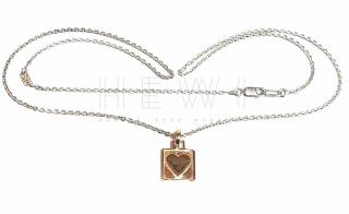 Eins Berlin Rose Gold Plated Heart Pendant Necklace