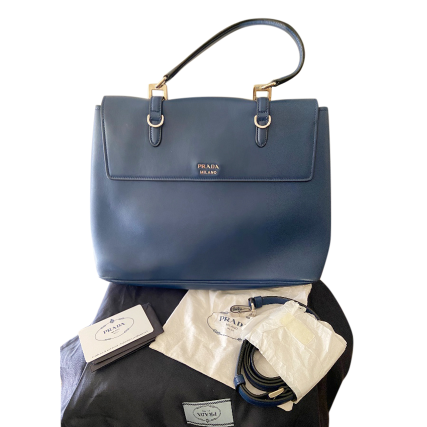 navy blue satchel bag