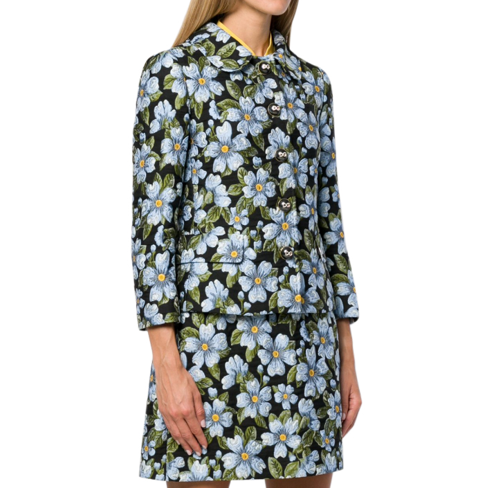 Floral Jacquard Jacket Flash Sales, UP TO 55% OFF | www 