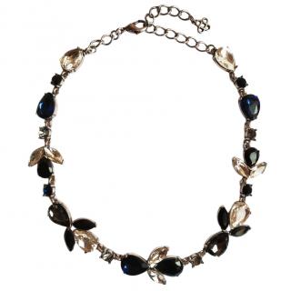 Oscar De La Renta Teardrop Crystal Embellished Necklace