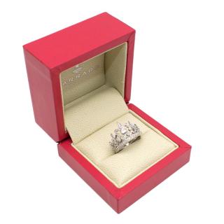 Garrard White Gold Diamond Crown Ring