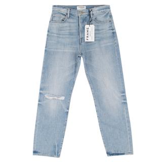 Frame Le Original High-Rise Straight-leg Blue Jeans