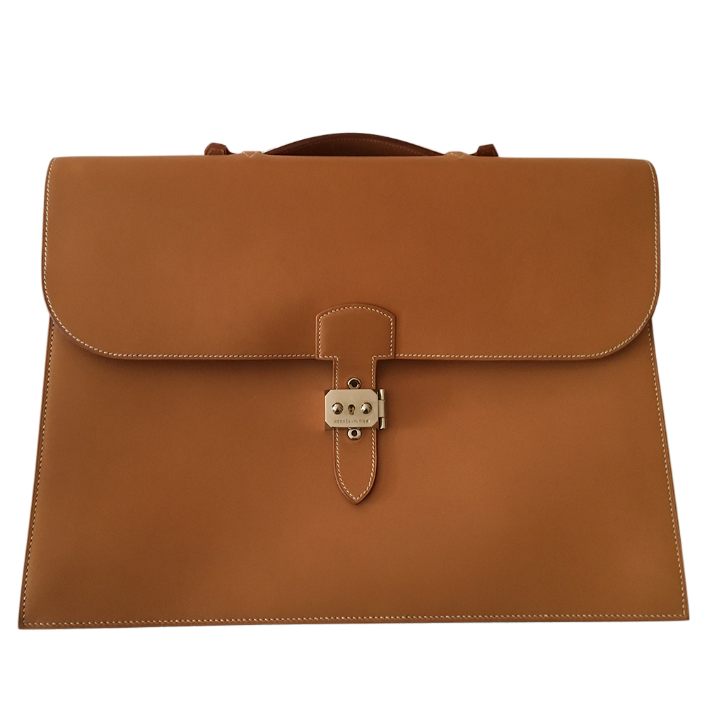 hermes leather briefcase