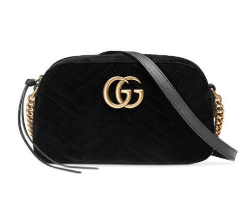 gucci gg marmont velvet shoulder bag